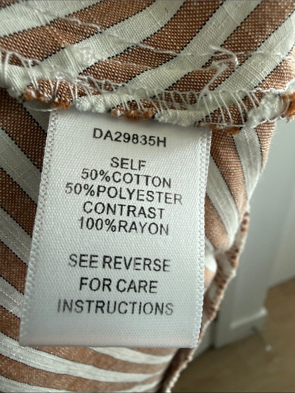 Aakaa White Tan Stripe Backless Halter Maxi Dress S - Picture 5 of 7